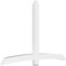 Ekena Millwork Bellingham Architectural Grade PVC Gable Bracket, 96"W x 64"H x 4"D x 6"F, 16/12 Pitch GBP096X64X0406BEL00 - alternate 1